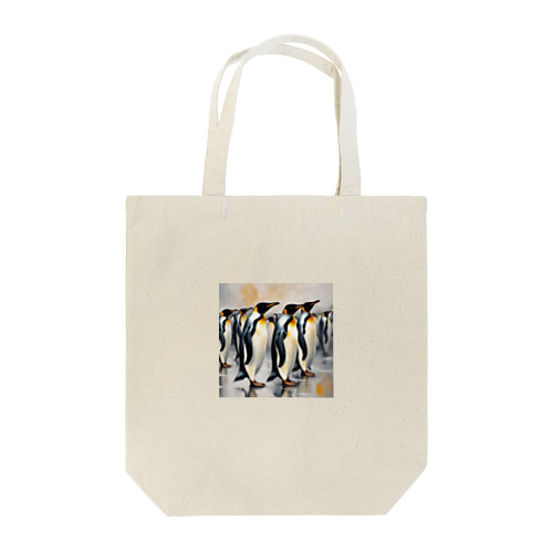 仲間のために自分を奮起するペンギン Tote Bag