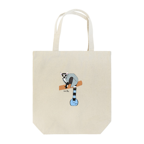 ワオキツネザルのお仕事 Tote Bag