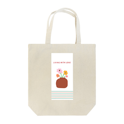 living with love Tote Bag