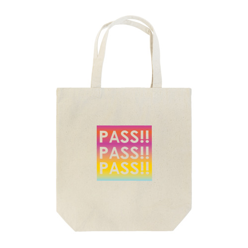 PASS!! color square Tote Bag