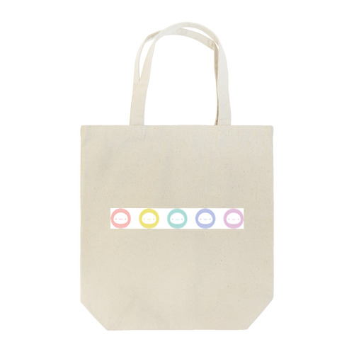 （・-・）×5 Tote Bag