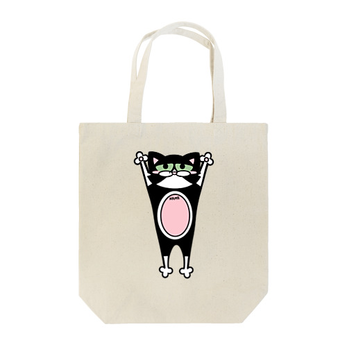 ハチワレ猫名入れ(バンザイ)ギズモデル Tote Bag