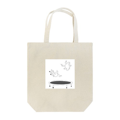 トランポリン鳥獣戯画 Tote Bag