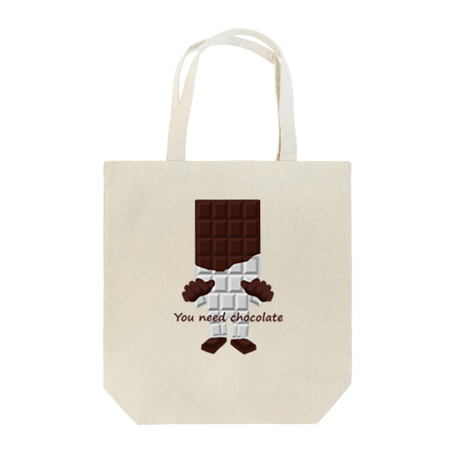 板チョコ男 Tote Bag