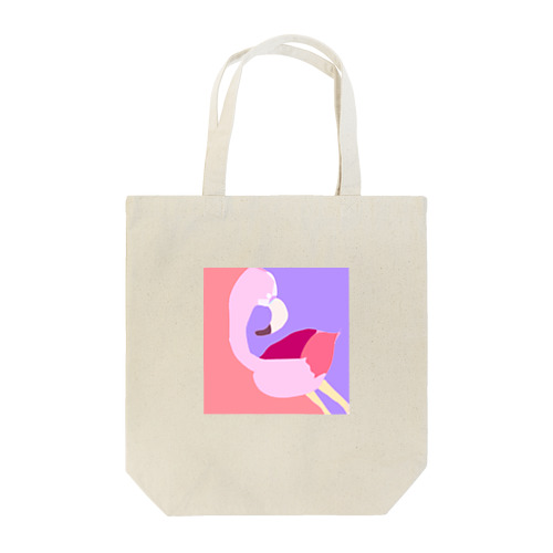 フラミンゴ ピンクカラー Tote Bag