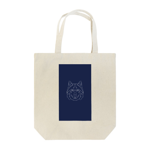 ニホンオオカミ(破線) Tote Bag