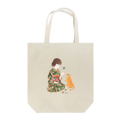 お手玉猫 Tote Bag