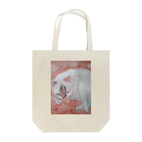 白い三毛猫ちゃん Tote Bag