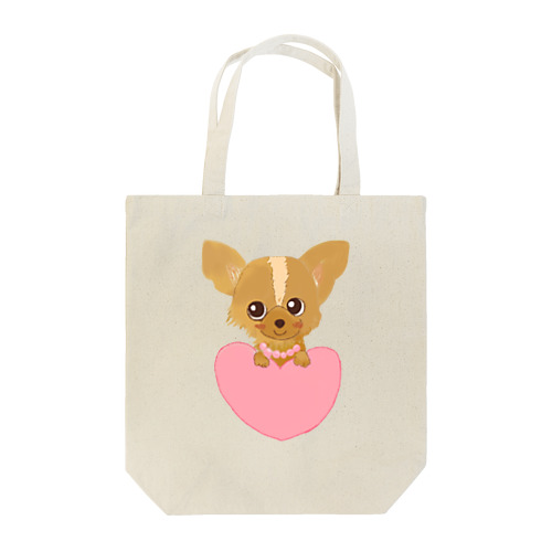 ハートチワワ　！！ Tote Bag