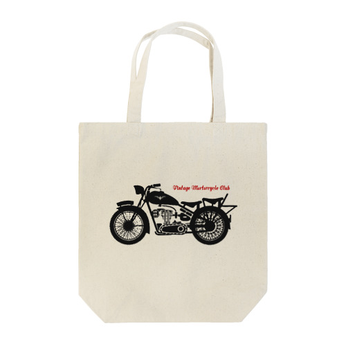 VINTAGE MOTORCYCLE CLUB Tote Bag