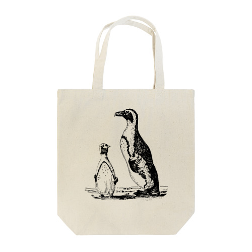 ペンギン＜アンティーク・プリント＞ Tote Bag