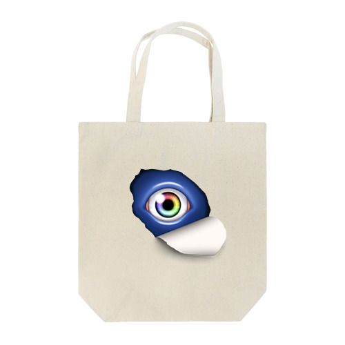 覗き込む瞳（青） Tote Bag