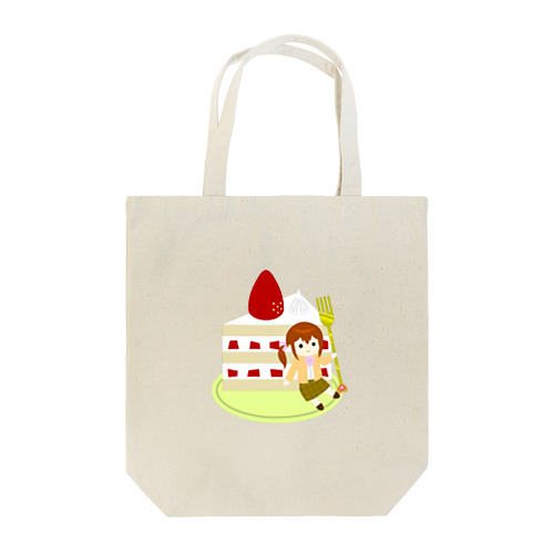 with cake Tote Bag