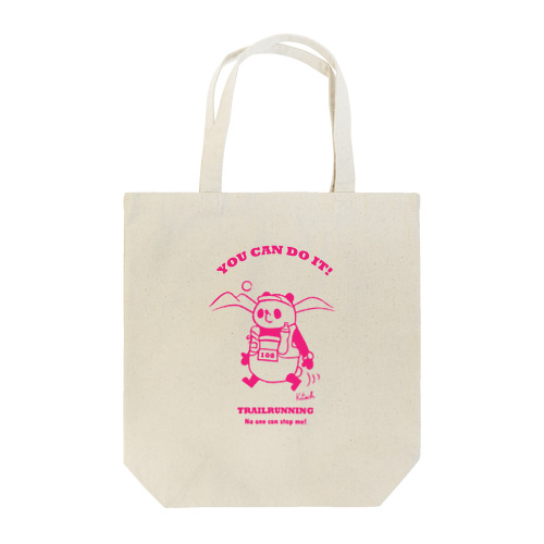 トレイルランパンダ【YOU CAN DO IT!】 Tote Bag