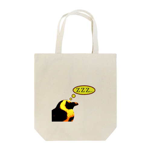 Sleeping penguin Tote Bag