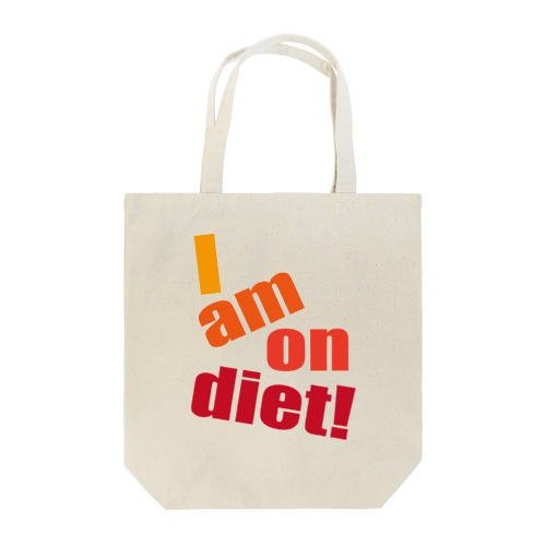 I am on diet! トートバッグ