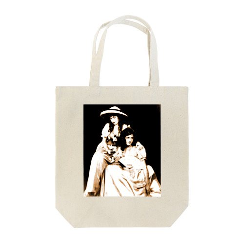 Alfred Cheney Johnston: Dorothy Gish (on the right) with Lillian Gish, 1920s Tote Bag