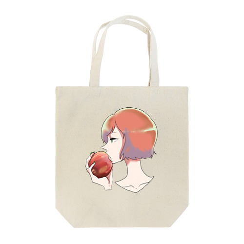 林檎と婦女 トートバッグ