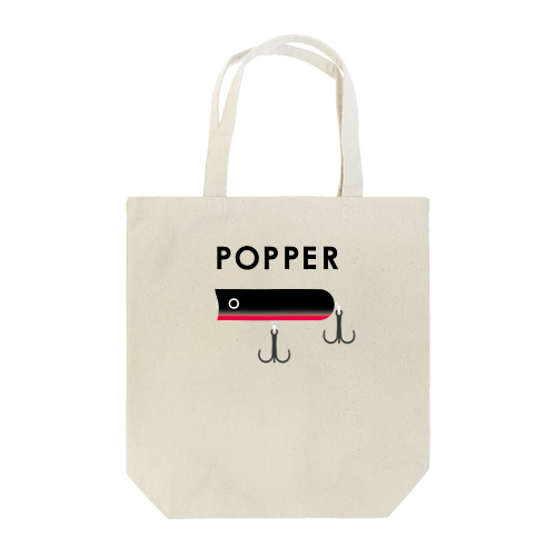 ポッパー / ブラック Tote Bag
