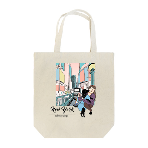 YKKとクロエ in ニューヨーク(カラー) Tote Bag