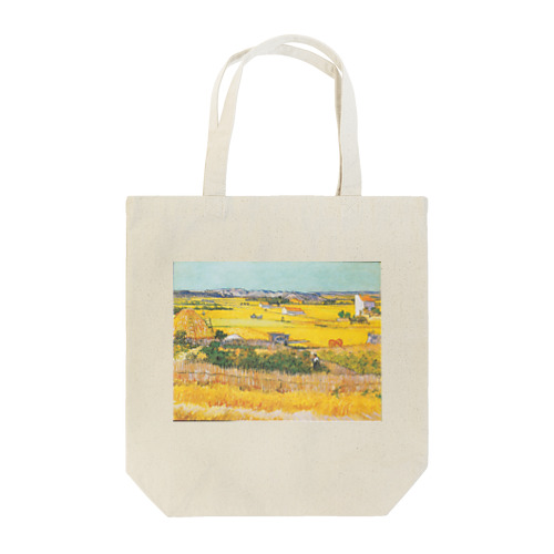 ゴッホ（Vincent van Gogh） / 『収穫（スペイン語版）』（麦秋のクローの野）1888年6月 トートバッグ
