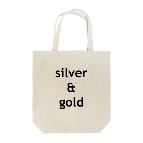 silver & gold Tote Bag