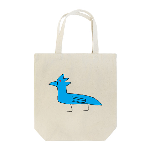 変な青いトリ Tote Bag