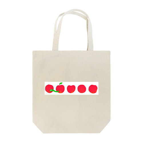 りんご暮らしの青虫 Tote Bag