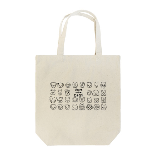 Heart nose DOGS（横長） Tote Bag