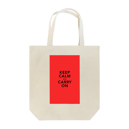  KEEP CALM and CARRY ON Tote Bag