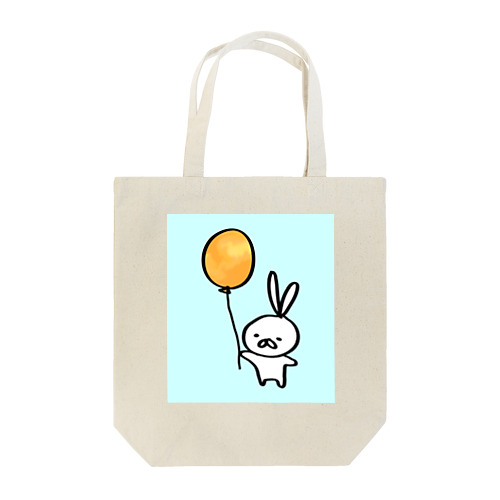 ある日のふうせんうさ子ブルー Tote Bag