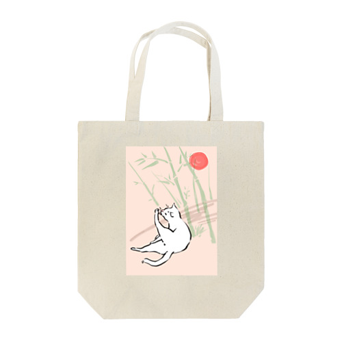 日本画風の猫 トートバッグ