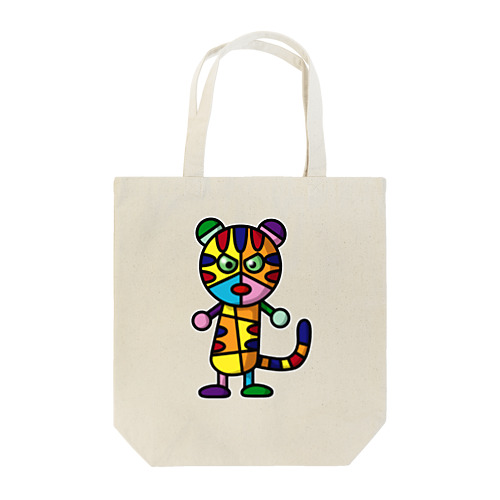 colorful tiger Tote Bag