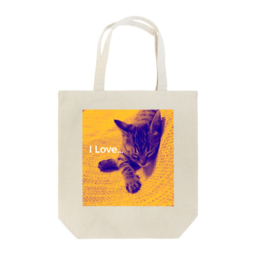 i Love 猫 Tote Bag