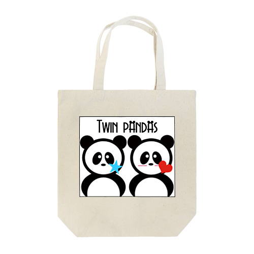 双子のパンダちゃん Tote Bag