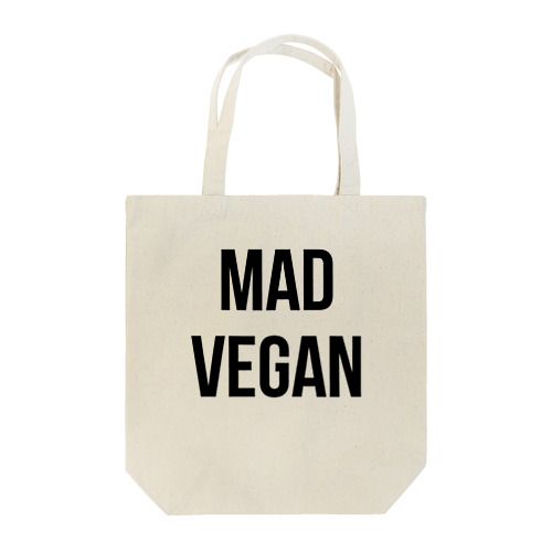 mad vegan（黒文字） トートバッグ