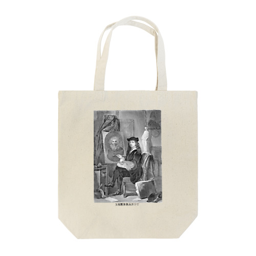 レンブラントの肖像画(magasin des demoiselles 1854年より） トートバッグ