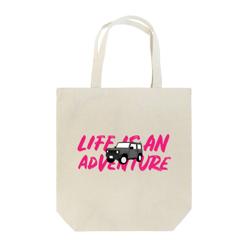 LIFE IS AN ADVENTURE ジムニー Tote Bag