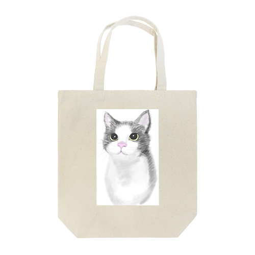 ハチワレ猫 Tote Bag