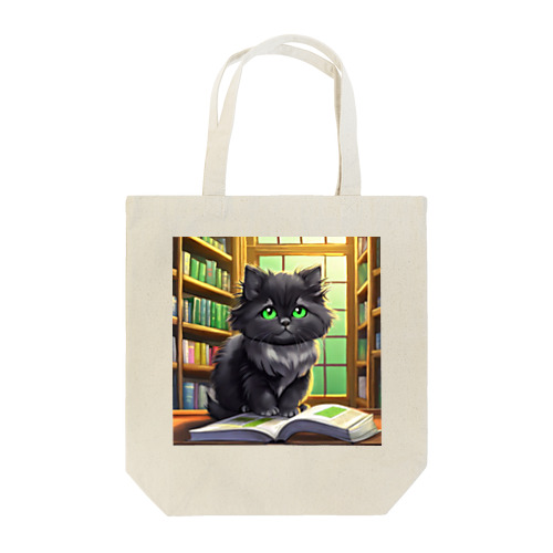 図書室の黒猫02 トートバッグ