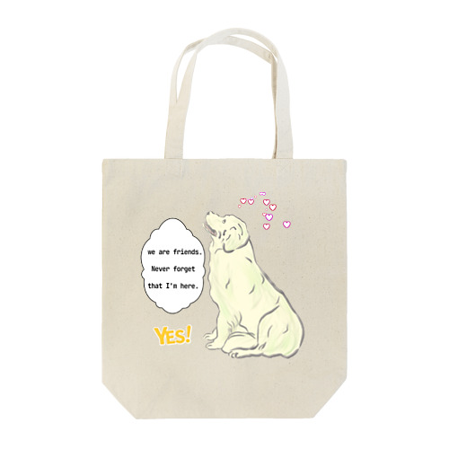 we are friends.  Tote Bag