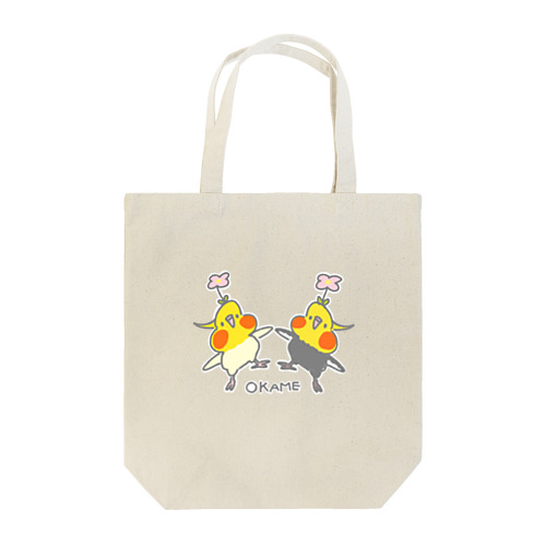 花咲くオカメ Tote Bag
