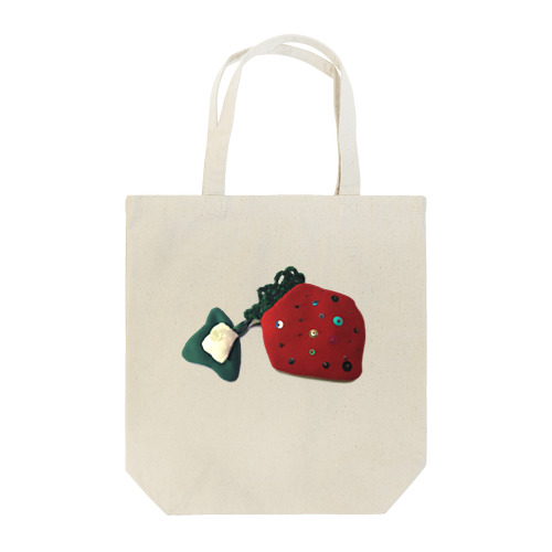 ぴかぴか種の苺の巾着袋 Tote Bag