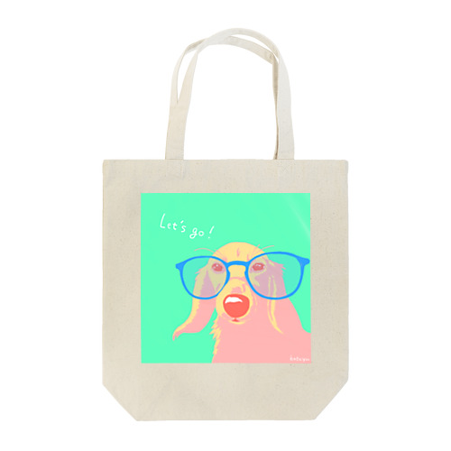 ダックスフンドLet’s go犬 Tote Bag