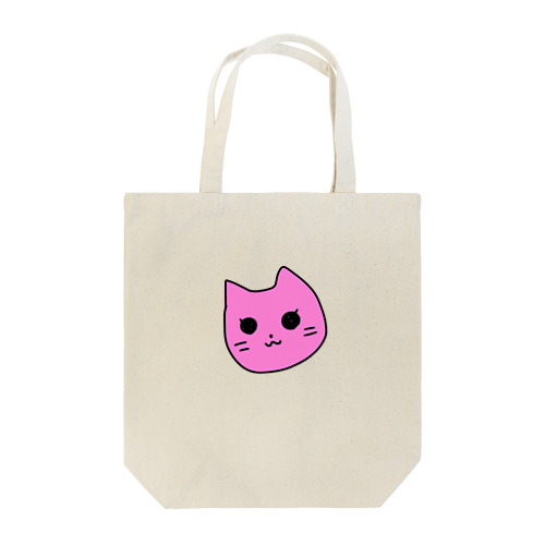 ピンク猫 トートバッグ