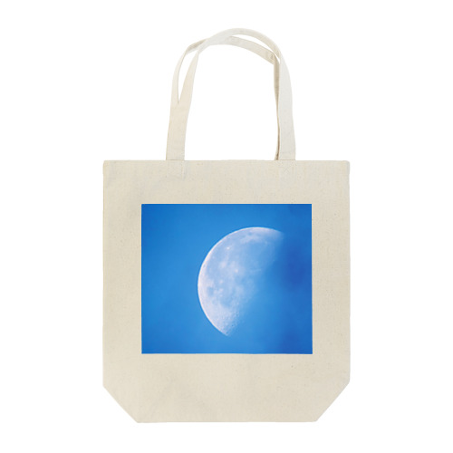 青の下弦の月 Tote Bag
