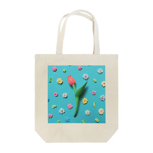 ピンクチューリップの春 Tote Bag