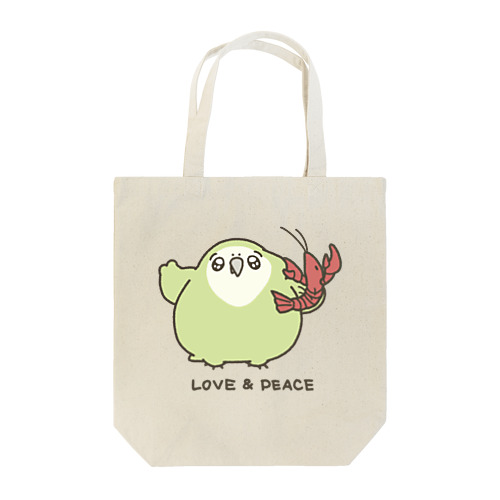 LOVE and PEACE トートバッグ