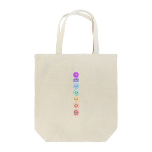 chakra mantra トートバッグ