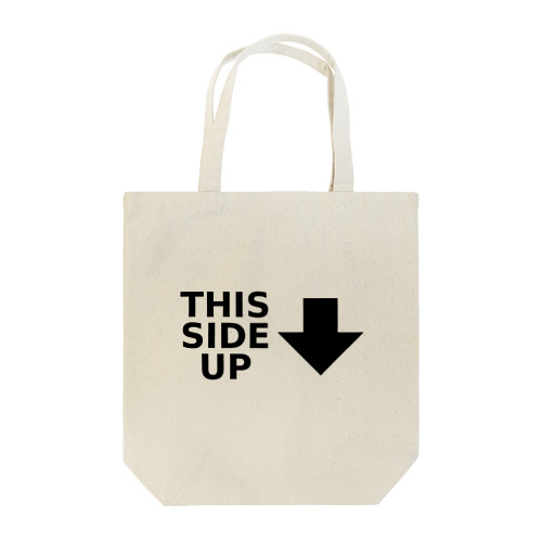 THIS SIDE UP トートバッグ